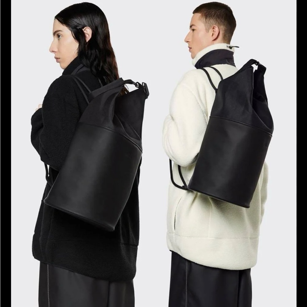 Rains Black Backpack